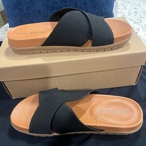Lucky slide  brand new Lk Sieko black for women size 9
